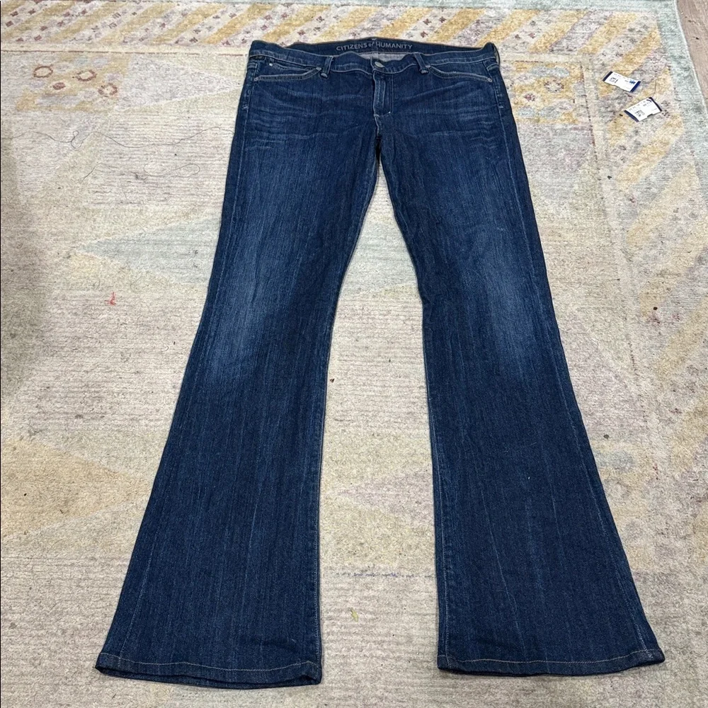 Citizens For Humanity Ingrid Stretch Low Waist Flare Denim Jean Women Size 32